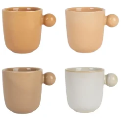 Fabrique de Styles Tasses Et Mugs*Lot de 4 tasses en grès 10cl - Klosen