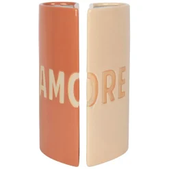 Fabrique de Styles Vases Et Soliflores*Lot de 2 vases en grès 13x6.5xh24cm - Funny