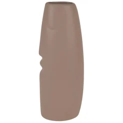 Fabrique de Styles Vases Et Soliflores*Lot de 2 vases visage en grès et beige h30cm