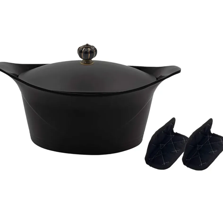 Fabrique de Styles Plats Et Appareils De Cuisson*L'incroyable Cocotte graphite d24cm avec poignée couronne