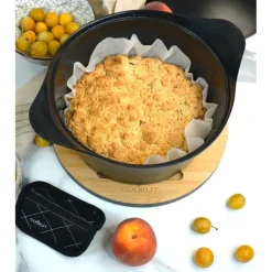 Fabrique de Styles Plats Et Appareils De Cuisson*L'incroyable Cocotte graphite d24cm avec poignée couronne