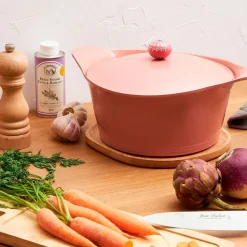 Fabrique de Styles Plats Et Appareils De Cuisson*L'incroyable Cocotte guimauve d24cm avec poignée bonbon