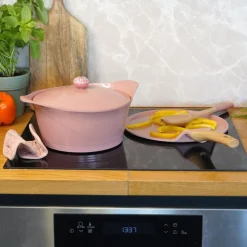 Fabrique de Styles Plats Et Appareils De Cuisson*L'incroyable Cocotte guimauve d24cm avec poignée bonbon