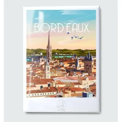 Fabrique de Styles Petits Objets Déco*Magnet ville Bordeaux 2 6.5x9cm