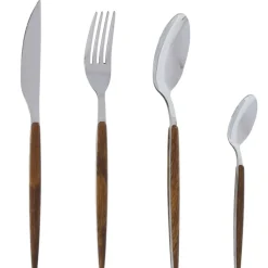 Fabrique de Styles Ménagères*Menagere 24 pièces en inox et effet bois - Amsterdam