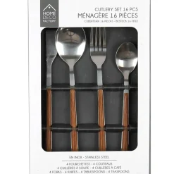 Fabrique de Styles Ménagères*Menagere effet bois 16 pieces