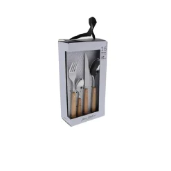 Fabrique de Styles Ménagères*Menagere woody 16 pièces en acier inoxydable et bois