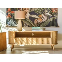 Fabrique de Styles Meubles Tv*Meuble TV en bois L130cm - Saori