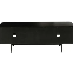 Fabrique de Styles Meubles Tv*Meuble TV en chêne et noir 4 niche L130cm - Linea