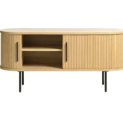 Fabrique de Styles Meubles Tv*Meuble TV en placage chêne l120cm - nola