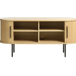 Fabrique de Styles Meubles Tv*Meuble TV en placage chêne l120cm - nola