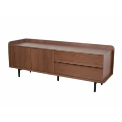 Fabrique de Styles Meubles Tv*Meuble TV en placage noyer 150x55cm - Gino