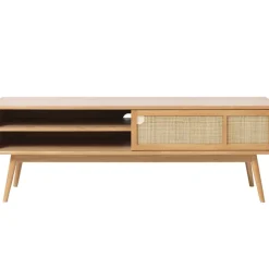 Fabrique de Styles Meubles Tv*Meuble TV en plaquage chêne nature l150cm - barrali