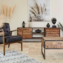 Fabrique de Styles Meubles Tv*Meuble TV industriel en acacia et fer L175cm - Factory