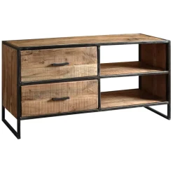 Fabrique de Styles Meubles Tv*Meuble TV industriel en acacia et fer L120cm - Factory
