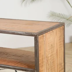 Fabrique de Styles Meubles Tv*Meuble TV industriel en acacia et fer L120cm - Factory