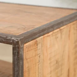 Fabrique de Styles Meubles Tv*Meuble TV industriel en acacia et fer L120cm - Factory