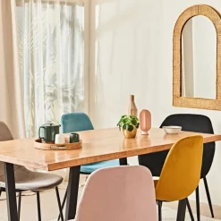 Fabrique de Styles Miroirs*Miroir arrondie en rotin - Tamba