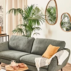 Fabrique de Styles Miroirs*Miroir asymetrique en manguier 66x62cm - Hervea