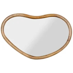 Fabrique de Styles Miroirs*Miroir asymétrique en bois de manguier 57x40cm - Hervea