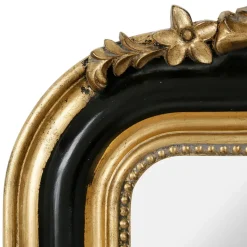 Fabrique de Styles Miroirs*Miroir baroque noir et doré en bois - Féerie