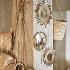 Fabrique de Styles Miroirs*Miroir convex en laiton d21.5cm - edman