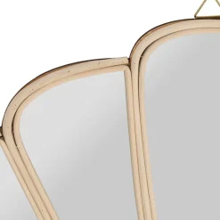 Fabrique de Styles Miroirs*Miroir coquillage en rotin 50x35cm