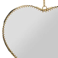 Fabrique de Styles Miroirs*Miroir cœur en laiton 20x21cm - Cœur