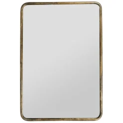 Fabrique de Styles Miroirs*Miroir doré patiné en fer - Aziru