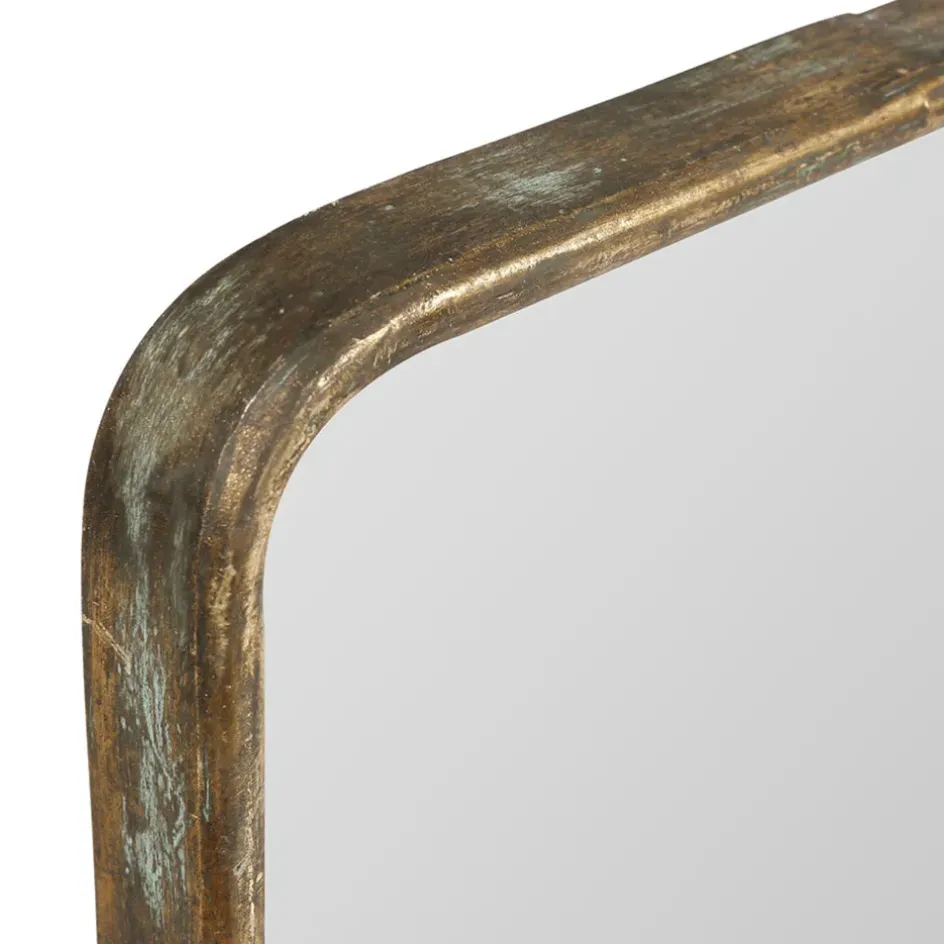 Fabrique de Styles Miroirs*Miroir doré patiné en fer - Aziru