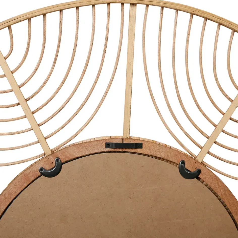 Fabrique de Styles Miroirs*Miroir element en bambou d80cm