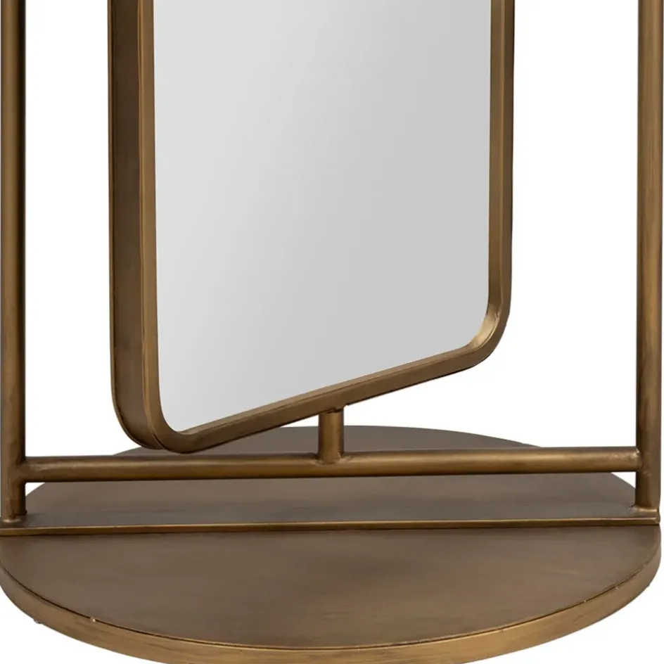Fabrique de Styles Miroirs*Miroir en fer et panneau de bois h169cm - Aziru