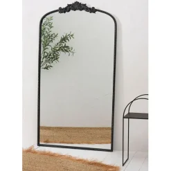 Fabrique de Styles Miroirs*Miroir en fer noir h169cm - Dorhan