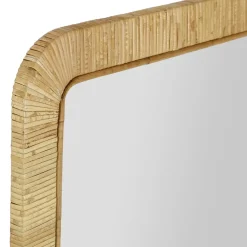 Fabrique de Styles Miroirs*Miroir en rotin et mdf 60x90cm - Tulum