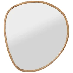 Fabrique de Styles Miroirs*Miroir irrégulier en bois de manguier 93x97cm -hervea