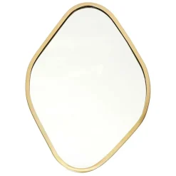Fabrique de Styles Miroirs*Miroir losange contour dore 34x25cm