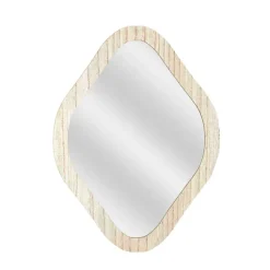 Fabrique de Styles Miroirs*Miroir losange en bois clair 25x34cm - Elio