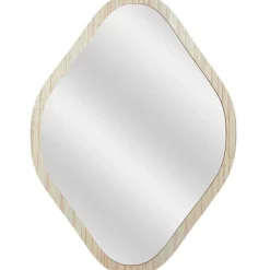 Fabrique de Styles Miroirs*Miroir losange en bois clair 44x60cm - Elio