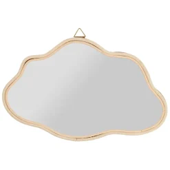 Fabrique de Styles Miroirs*Miroir nuage en rotin 40x25cm