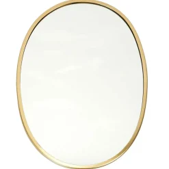 Fabrique de Styles Miroirs*Miroir ovale contour dore 34x25cm