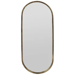Fabrique de Styles Miroirs*Miroir ovale en fer 35.5x89.5cm - Aziru