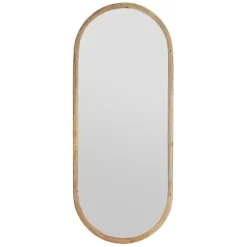 Fabrique de Styles Miroirs*Miroir ovale en manguier 49x119.5cm - Hervea