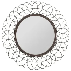 Fabrique de Styles Miroirs*Miroir rond en fer D44cm - Lore