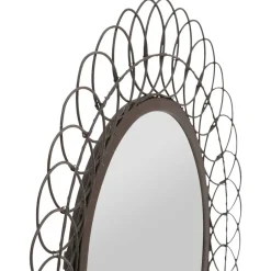 Fabrique de Styles Miroirs*Miroir rond en fer D44cm - Lore