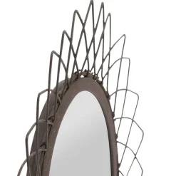 Fabrique de Styles Miroirs*Miroir rond en fer D32cm - Lore