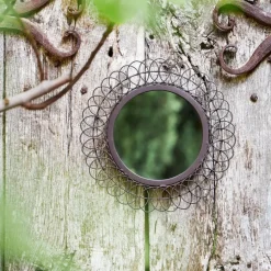 Fabrique de Styles Miroirs*Miroir rond en fer D31cm - Lore