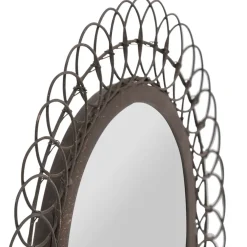 Fabrique de Styles Miroirs*Miroir rond en fer D31cm - Lore