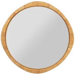 Fabrique de Styles Miroirs*Miroir rond en rotin d87cm - Rotin