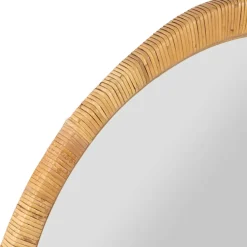 Fabrique de Styles Miroirs*Miroir rond en rotin d87cm - Rotin