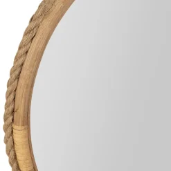 Fabrique de Styles Miroirs*Miroir rond en sapin d53cm - Trappeur